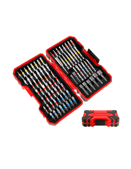 Set 83 Punte Cacciavite Magnetiche Kit Valigetta Inserti Avvitatura Universale