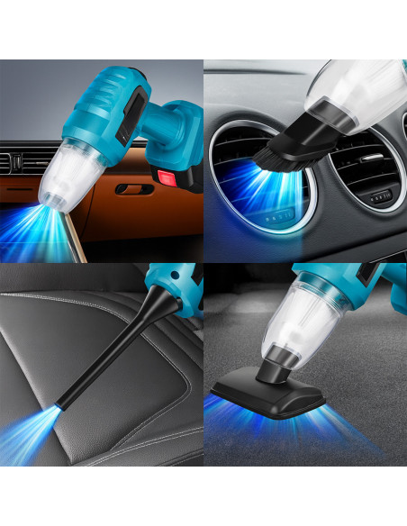 Aspirapolvere Wireless Auto Soffiatore a Batteria Ricaricabile 36V con Accessori