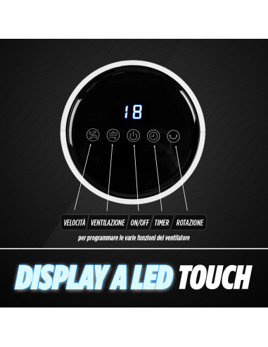 Ventilatore Dictrolux a Torre con Telecomando 3...