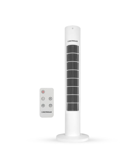 Ventilatore Dictrolux a Torre con Telecomando 3 Modalità Timer Display LED Touch