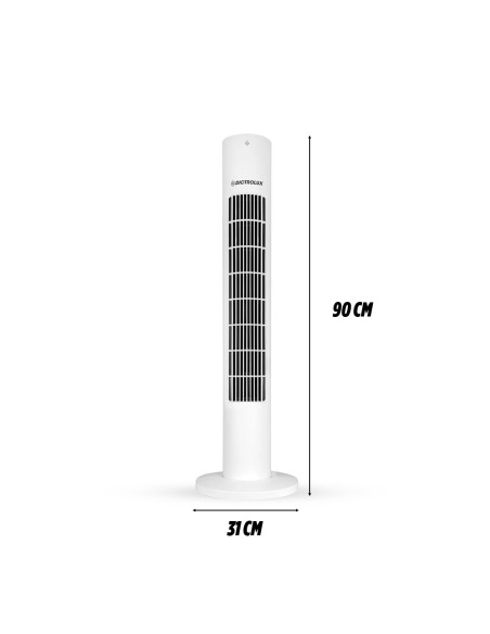 Ventilatore Dictrolux a Torre con Telecomando 3 Modalità Timer Display LED Touch