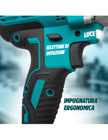 Avvitatore Cordless Doppia Batteria 72V Motore...