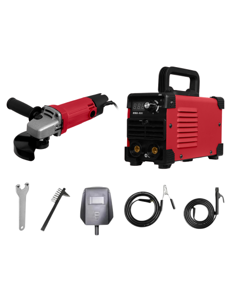 Mini Inverter Saldatrice 400A Smerigliatrice Angolare Flex 1000W ad Elettrodo