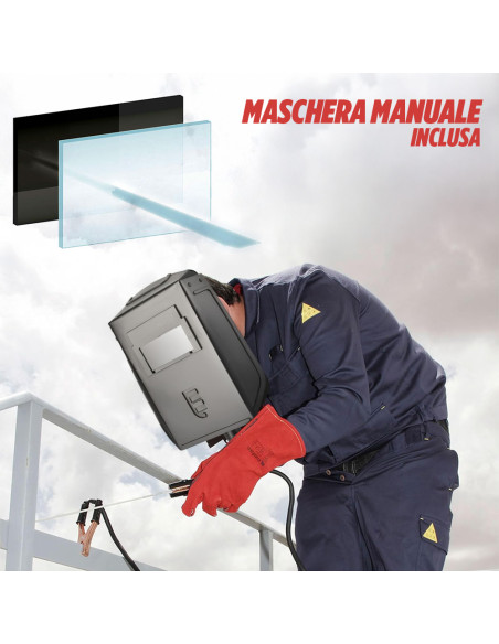 Mini Inverter Saldatrice 400A Smerigliatrice Angolare Flex 1000W ad Elettrodo