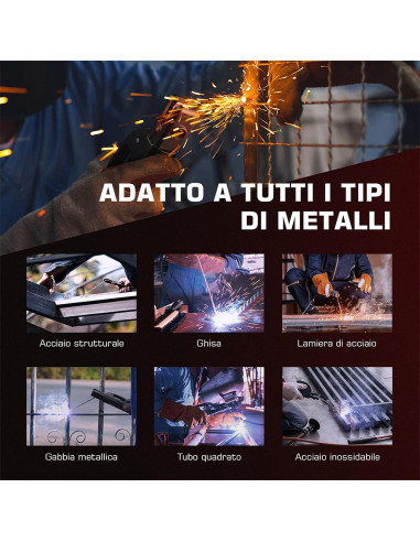 Mini Inverter Saldatrice 400A Smerigliatrice...