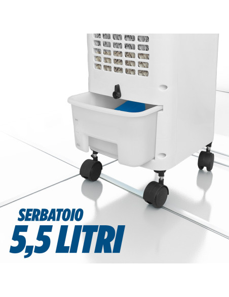 Raffrescatore Evaporativo Vinco 65W con 3 Velocità e Serbatoio 5,5L