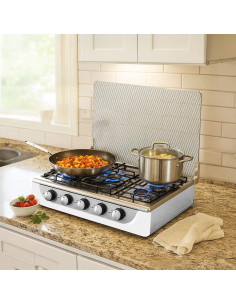 Fornello Gas Portatile 5 Fuochi Acciaio Coperchio... 2