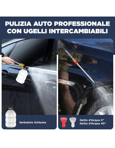 Kit Idropulitrice Cordless Doppia Batteria 48V...