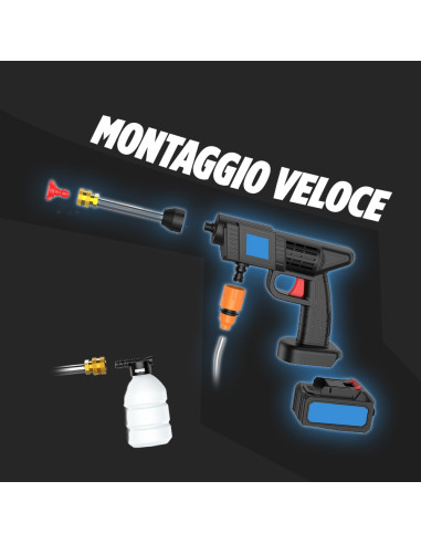 Kit Idropulitrice Cordless Doppia Batteria 48V...