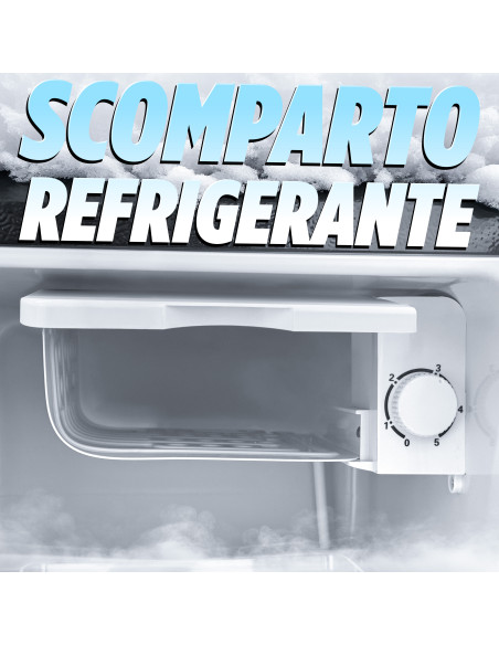 Mini Frigorifero 45lt Scomparto Refrigerante Frigo Bar Hotel Porta Reversibile