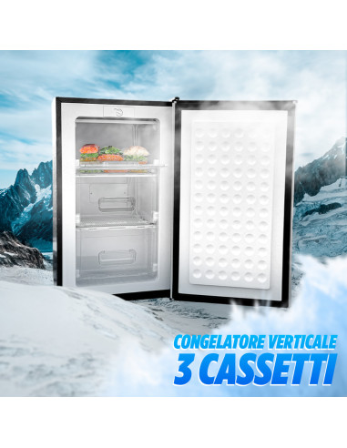 Congelatore Verticale 80L Staylux Freezer 3...