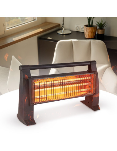 Stufa al Quarzo Elettrica Due Elementi ad...