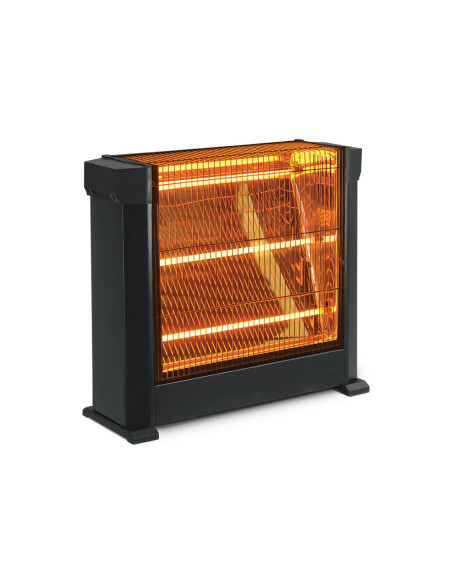 Stufa al Quarzo Elettrica Tre Elementi ad Infrarossi Potenza Regolabile 1800W