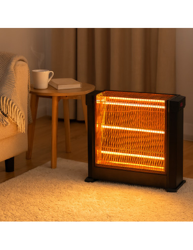 Stufa al Quarzo Elettrica Tre Elementi ad...