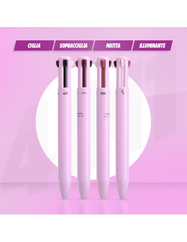 Penna Make-Up 4 in 1 Multifunzione Matita per...