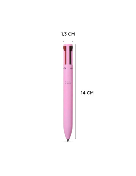Penna Make-Up 4 in 1 Multifunzione Matita per Labbra Occhi Sopracciglia Eyeliner