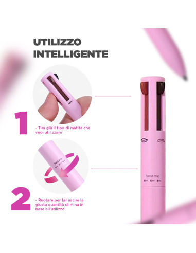 Penna Make-Up 4 in 1 Multifunzione Matita per...