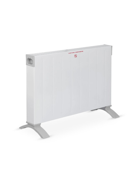 Termoconvettore da Pavimento Stufa Elettrica 2200W Bianco Silenzioso con Timer