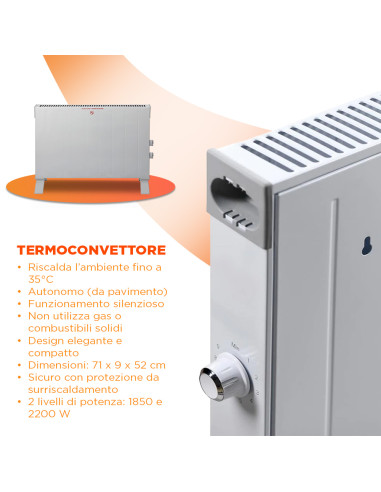 Termoconvettore da Pavimento Stufa Elettrica...