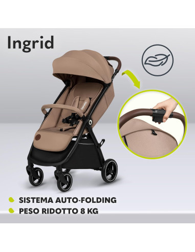 Passeggino LIONELO INGRID 6-48 Mesi Pieghevole...