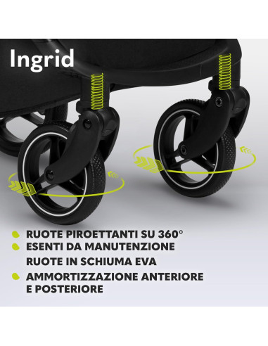 Passeggino LIONELO INGRID 6-48 Mesi Pieghevole...