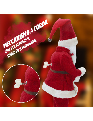 Babbo Natale Rosso 144194 con Meccanismo a...