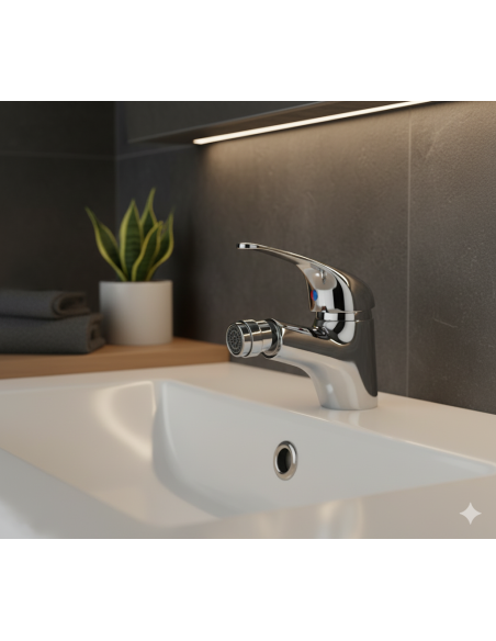 Miscelatore Rubinetto Acciao Inox Bagno Lavabo Bidet Cromato Tubi Flessibili
