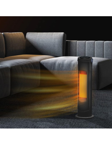 Stufa Elettrica 2000W a Colonna 2in1 con...