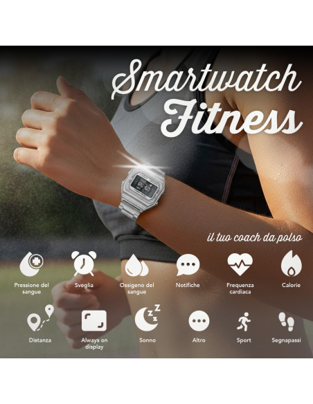 Smartwatch I6 IP68 Schermo 2,4 cm GPS Contapassi Monitoraggio Sonno