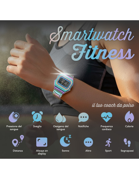 Smartwatch I6 IP68 Schermo 2,4 cm GPS Contapassi Monitoraggio Sonno