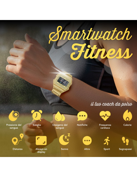 Smartwatch I6 IP68 Schermo 2,4 cm GPS Contapassi Monitoraggio Sonno
