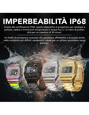 Smartwatch I6 IP68 Schermo 2,4 cm GPS...