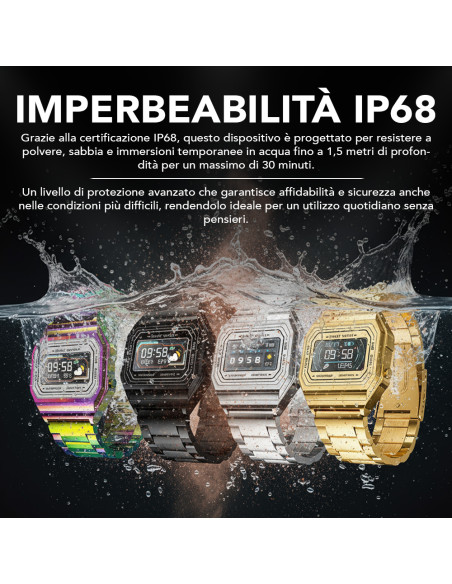 Smartwatch I6 IP68 Schermo 2,4 cm GPS Contapassi Monitoraggio Sonno