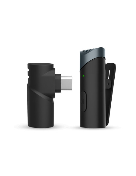 Microfono Wireless Type C 6 Ore Autonomia Portata 10-15m