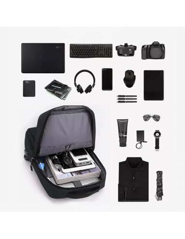 Zaino Porta PC con Ricarica USB Design Compatto...