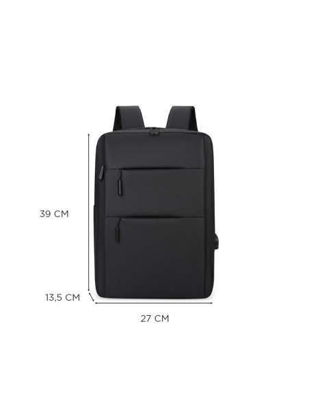 Zaino Porta PC con Ricarica USB Design Compatto per Lavoro Scuola e Tempo Libero