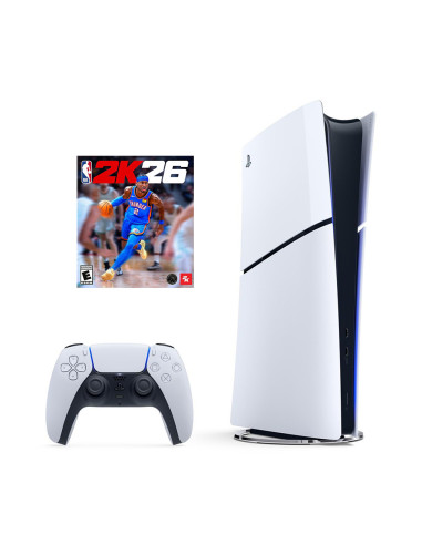 Sony Playstation 5 Ps5 SLIM Console 1TB NBA 2K26 Standard Edition Bundle White
