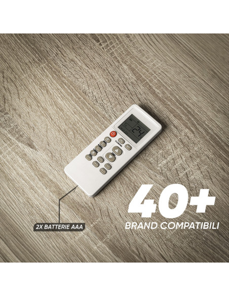 Telecomando Universale A/C FOYU per Condizionatore, LCD HD, Compatibile