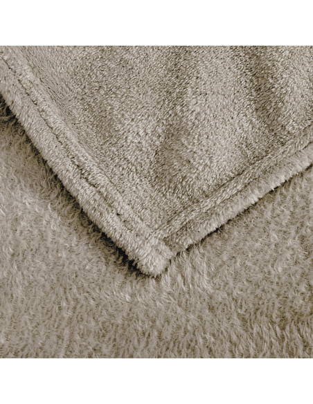 Plaid Tinta Unita Letto Matrimoniale Barcellona 210x240 Coperta in Pile Morbida