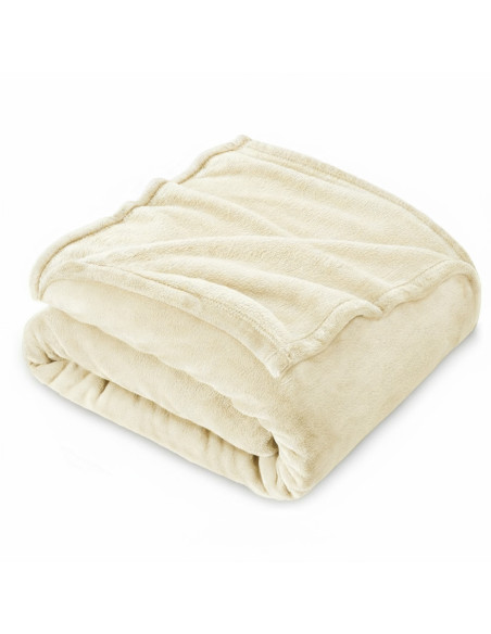 Plaid Tinta Unita Letto Matrimoniale Barcellona 210x240 Coperta in Pile Morbida