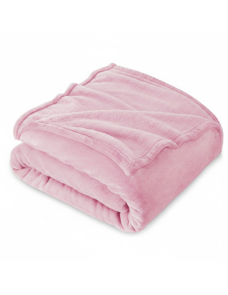 Plaid Tinta Unita Letto Matrimoniale Barcellona 210x240 Coperta in Pile Morbida