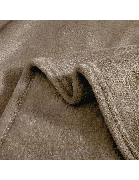 Plaid Tinta Unita Letto Matrimoniale Barcellona 210x240 Coperta in Pile Morbida