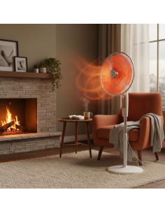 Stufa a Parabola 46 cm Piantana HSH-10 Radiante 1000W... 2