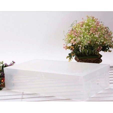 Set scatole per stivali trasparent box organizza contenitori stivale