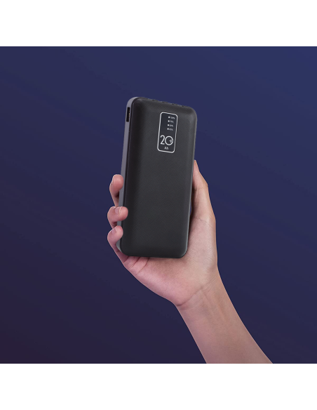 Powerbank 20000mAh Caricabatterie Rapido Portatile con 4 Cavi Inclusi USB