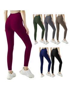 Leggings Vita Alta Donna IDA Tessuto Elasticizzato...