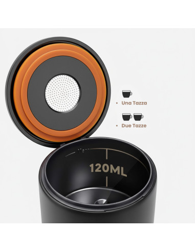Macchina da Caffè Espresso Portatile 17 Bar con...