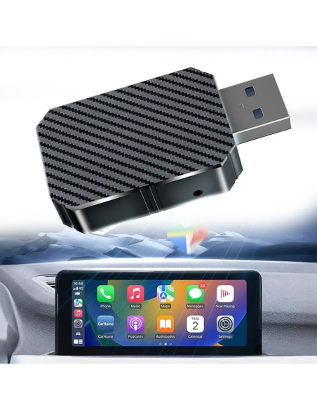 Aerbes AB-CZ57 Adattatore Wireless CarPlay e Android Auto 2 in 1 usb
