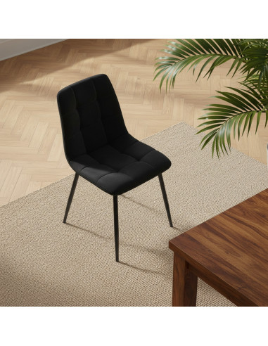 Set 6 Sedie Velluto REGINA Schienale imbottito...