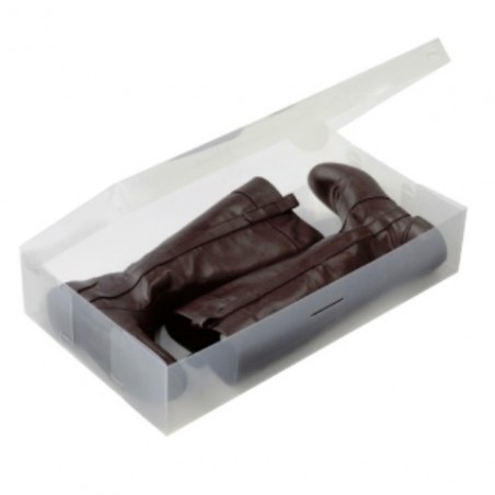 Set scatole per stivali trasparent box organizza contenitori stivale